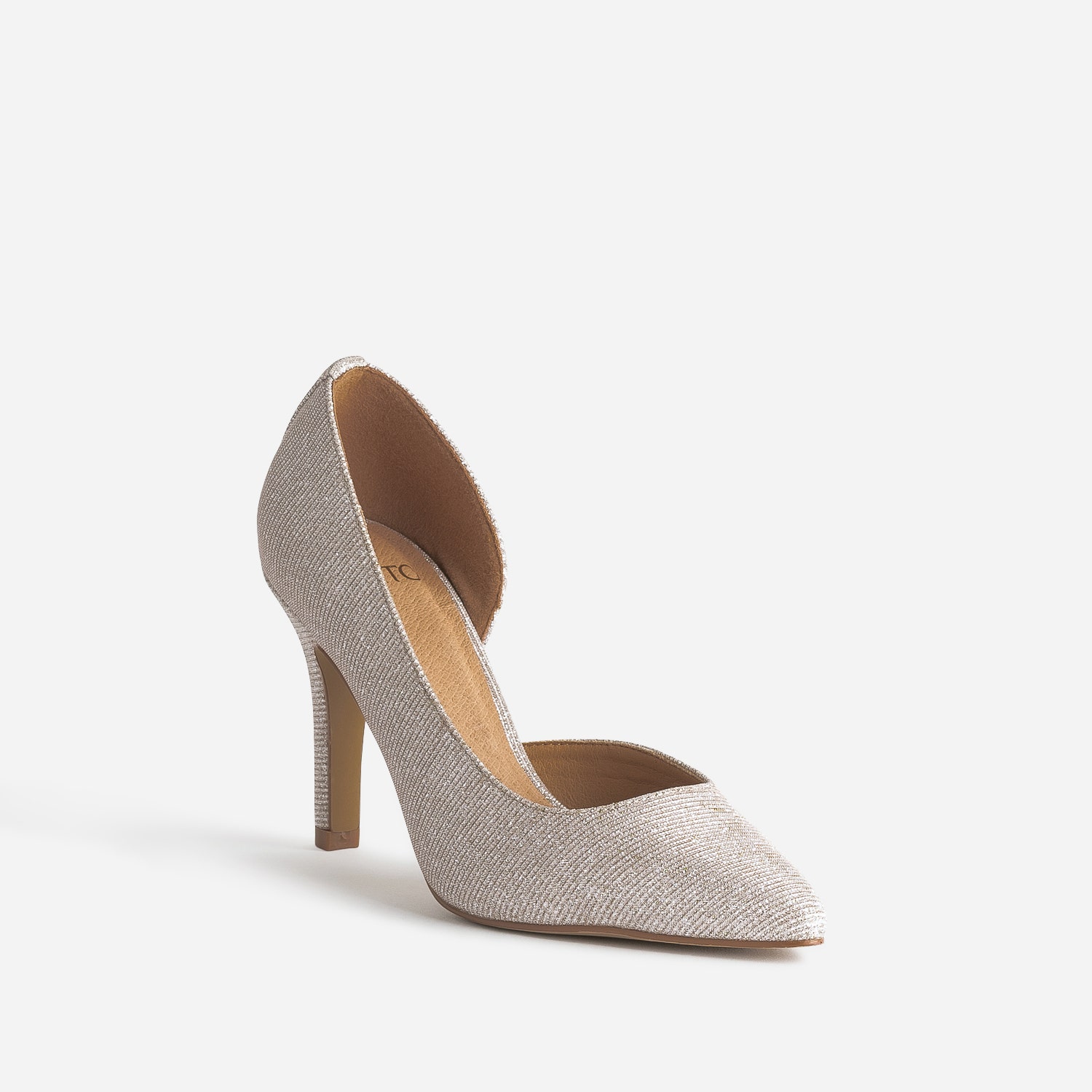 Stiletto TEXTO beige pailleté