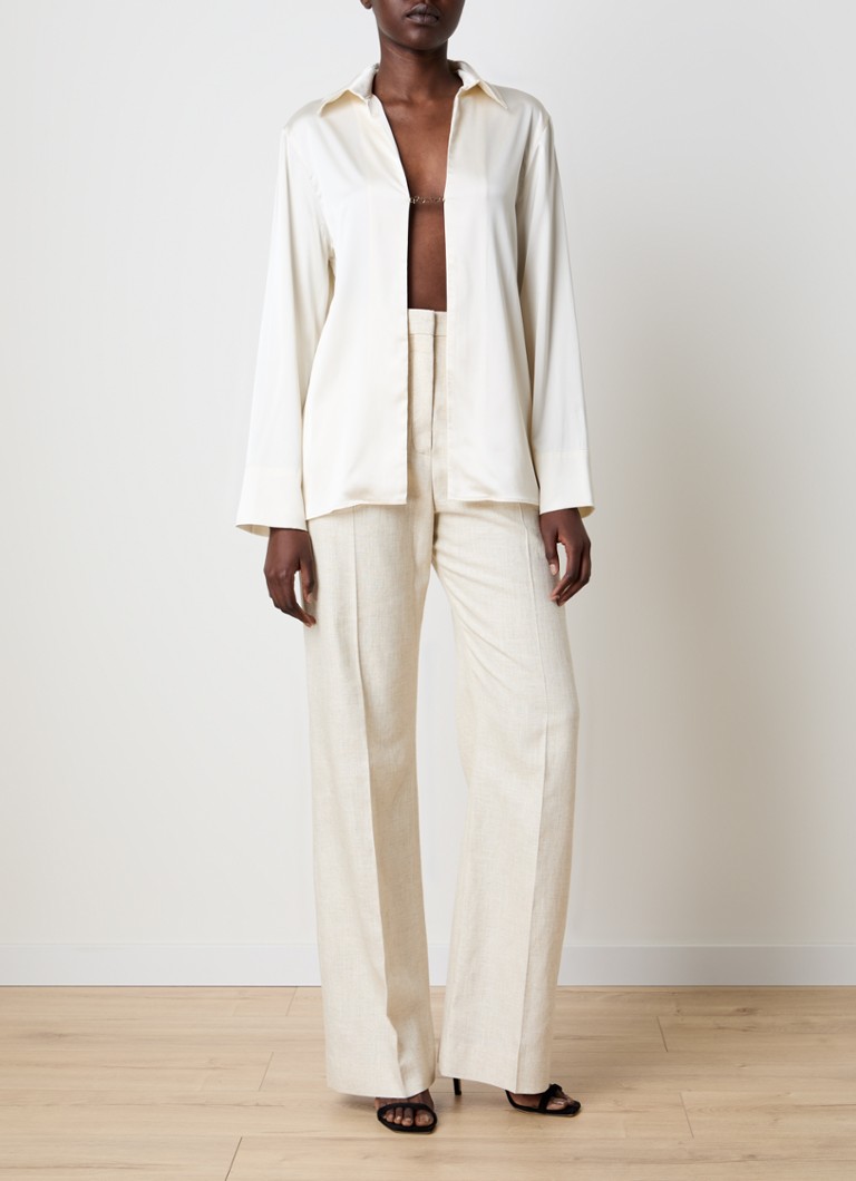 Saténová halenka Jacquemus La Chemise Notte