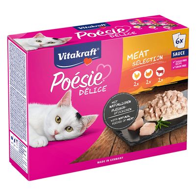 Vitakraft Poésie DéliSauce Mixpaket Pouch 6 x 85 g