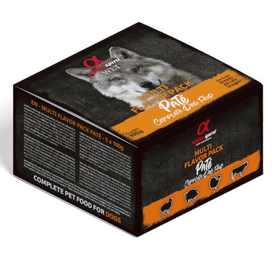 alpha spirit Multi-Flavour Pouch für Hunde