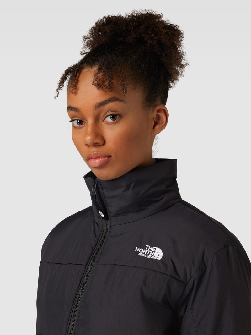 Steppjacke mit Label-Stitching Modell 'GOSEI' in schwarz
