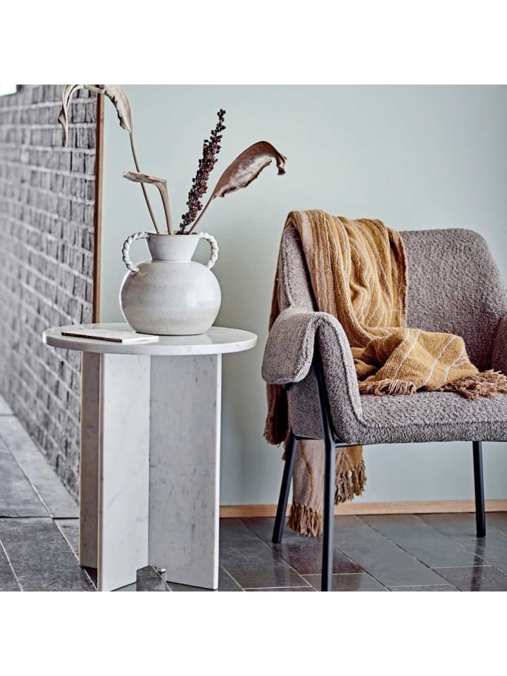 Bloomingville Decke GINNA Braun mit hellen Linien 160x130 cm günstig kaufen onesize