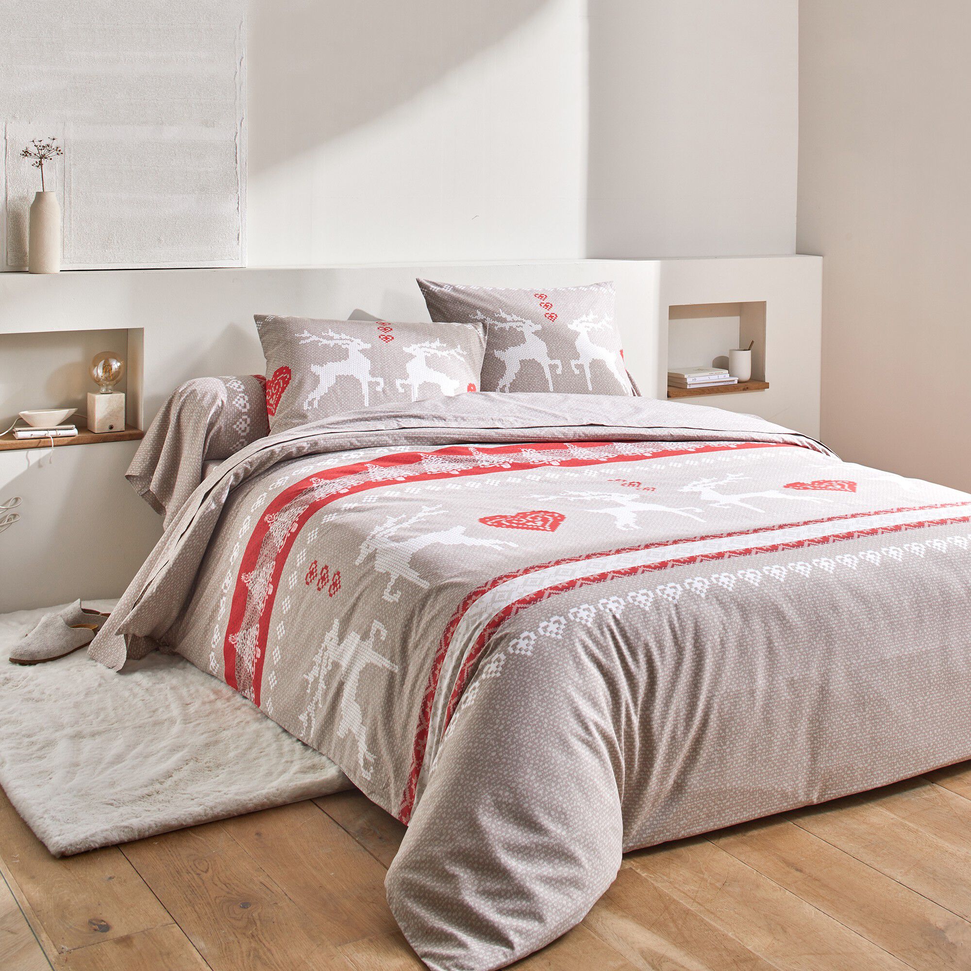 Linge de lit Cerfy en coton