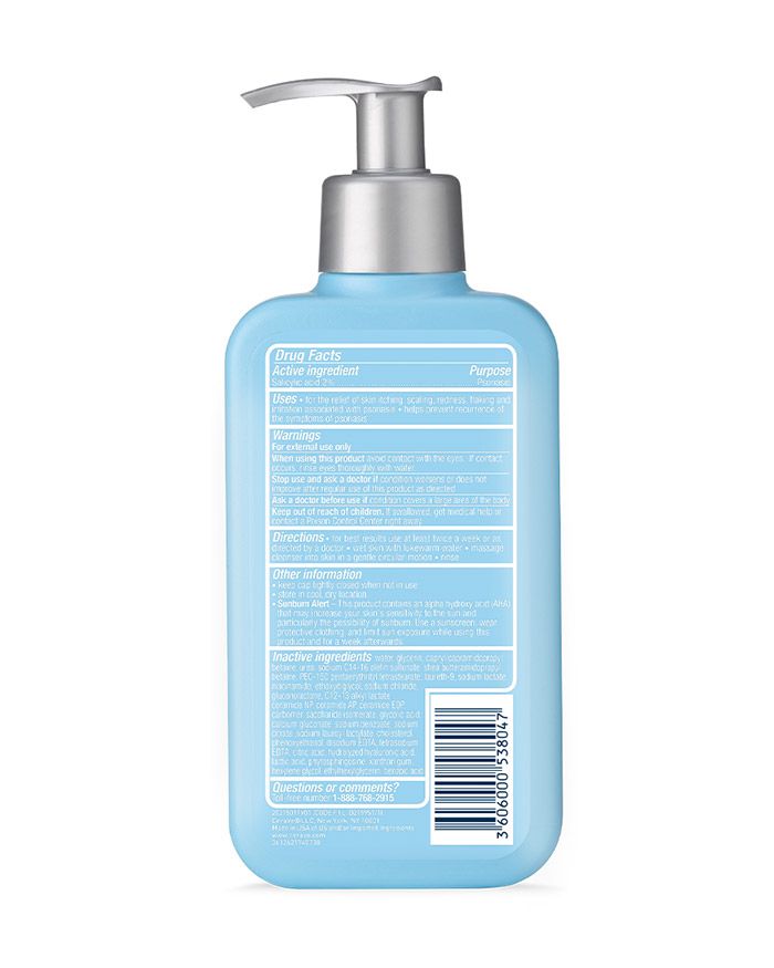 Nettoyant pour le psoriasis, gel douche pour le psoriasis à l'acide salicylique