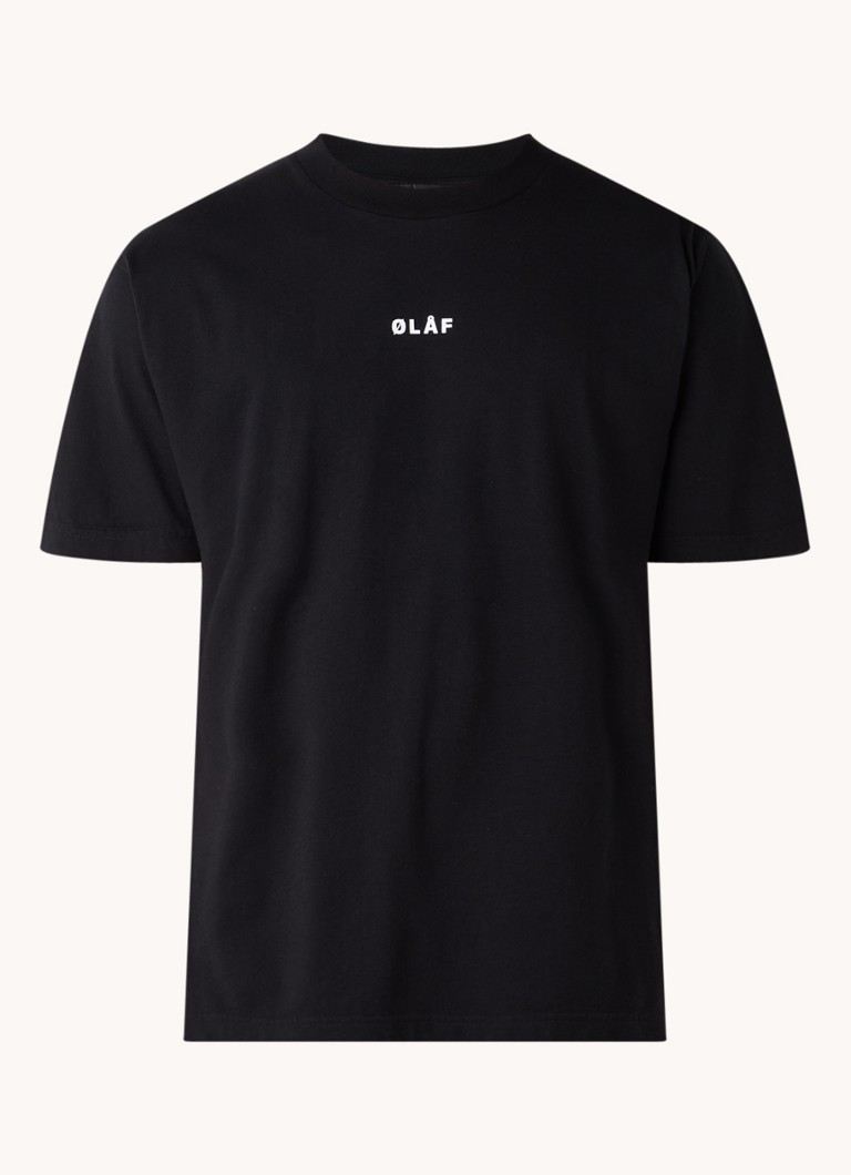 Tricou din bumbac cu sigla OLAF Block