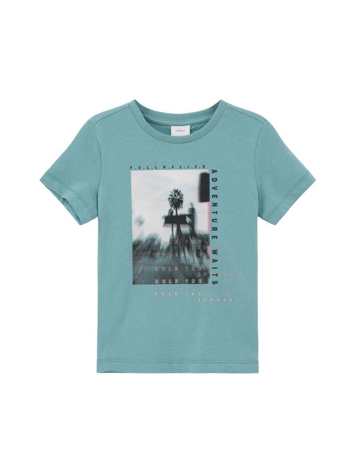 s.Oliver T-Shirt kurzarm in Türkis günstig kaufen 104/110