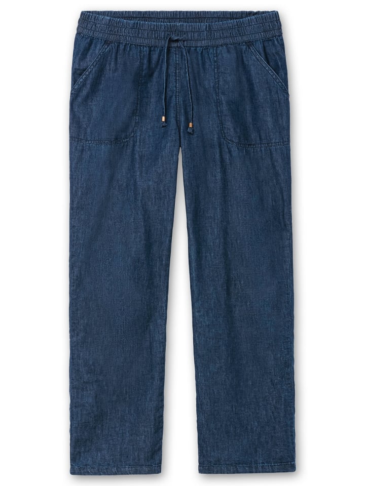 sheego Jeans in dark blue Denim günstig kaufen