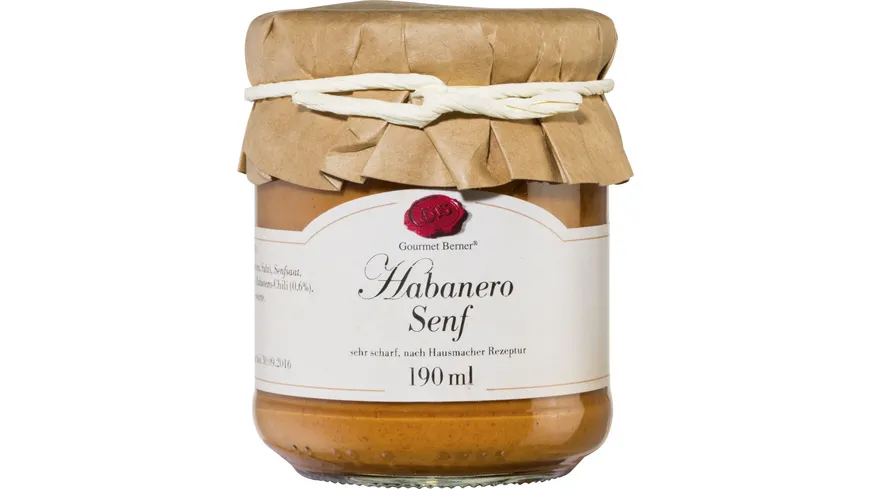 Gourmet Berner Habanero Senf 190 ml
