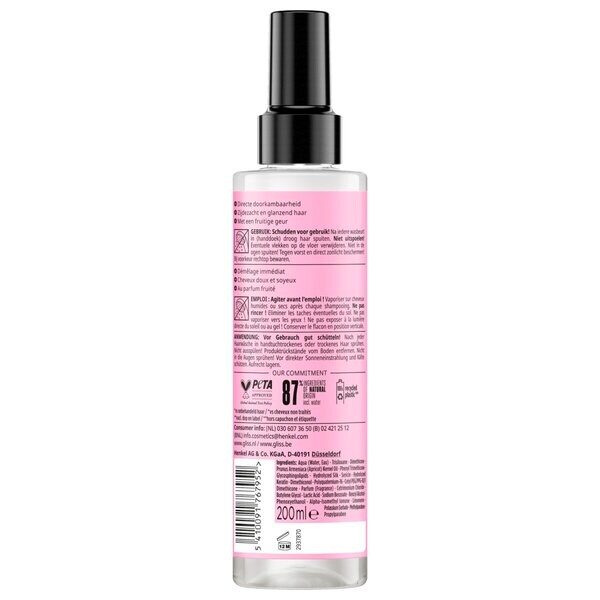 Gliss Nestemäinen Silkki Anti-Klitspray 200ml