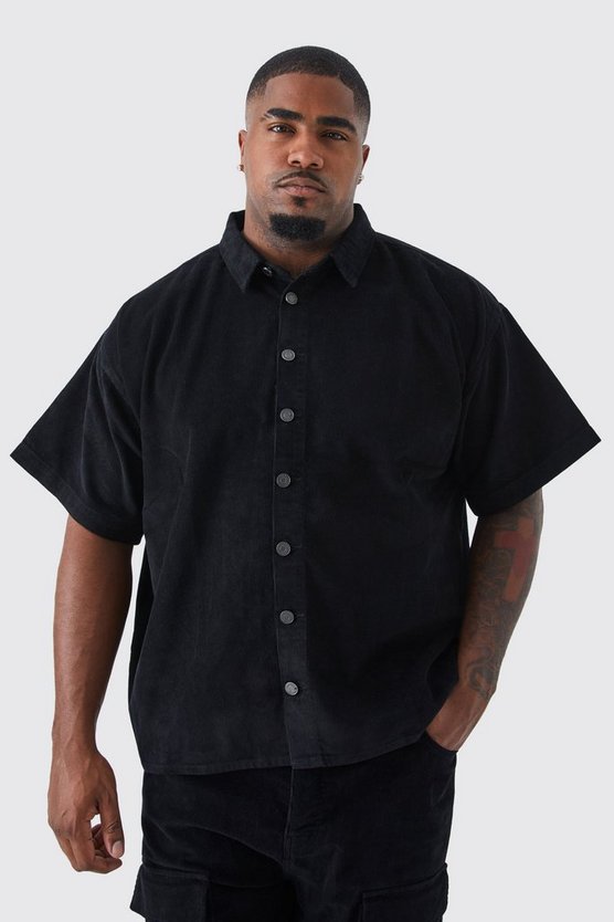 Plus Boxy Fit Cord Shirt