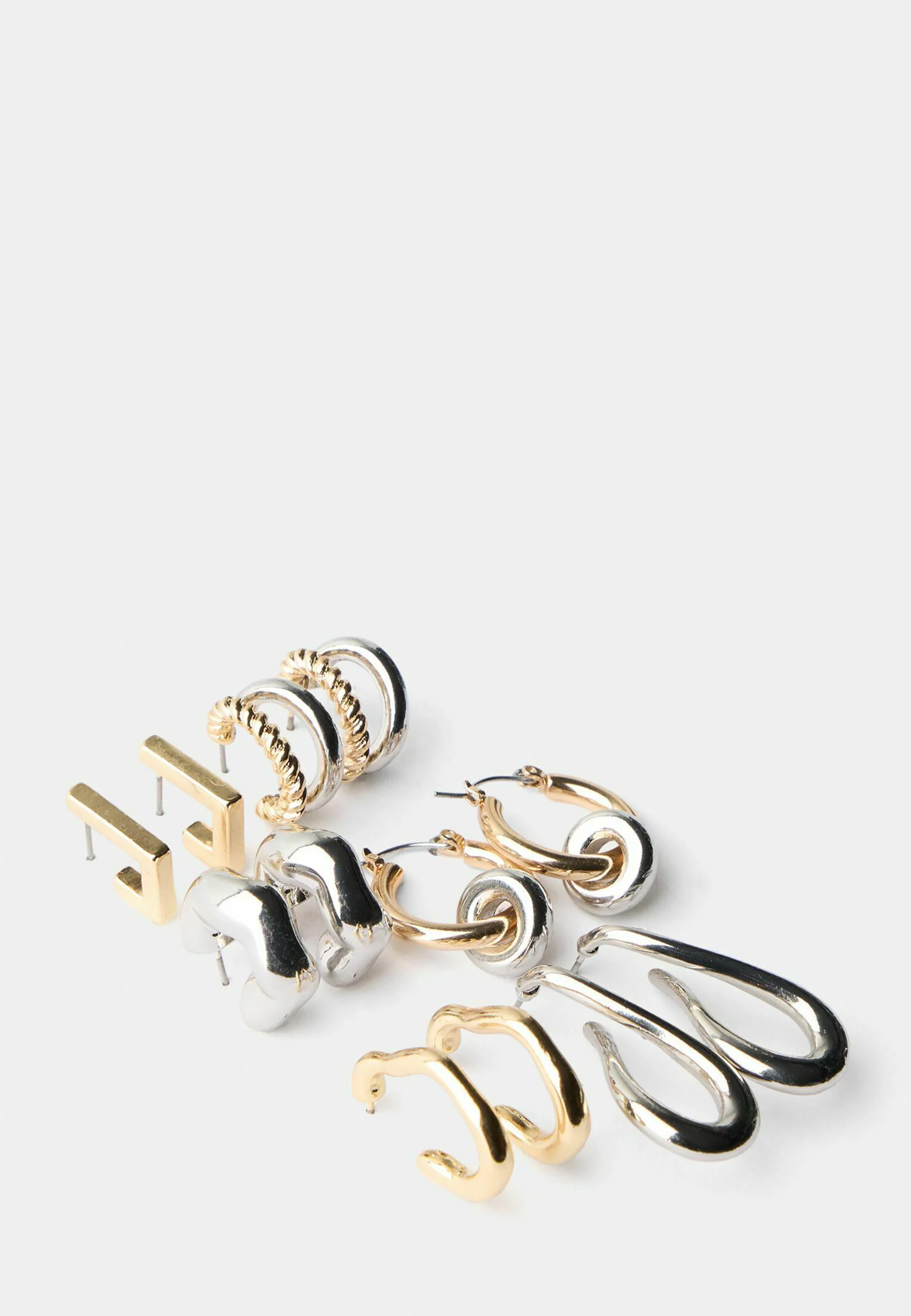 Bershka SET DE 6 IRREGULARES - Pendientes
