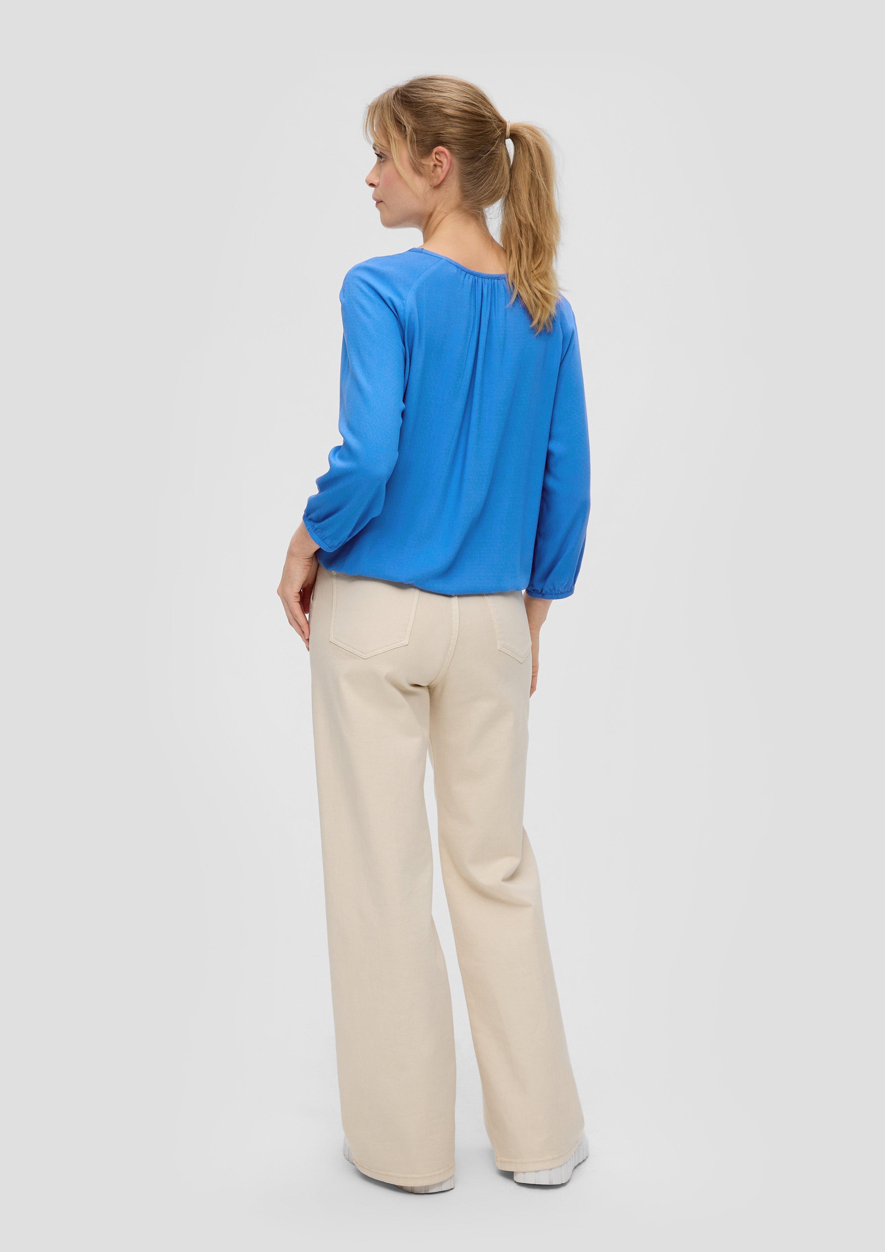Jacquard-Bluse aus reiner Viskose  2145166-5531