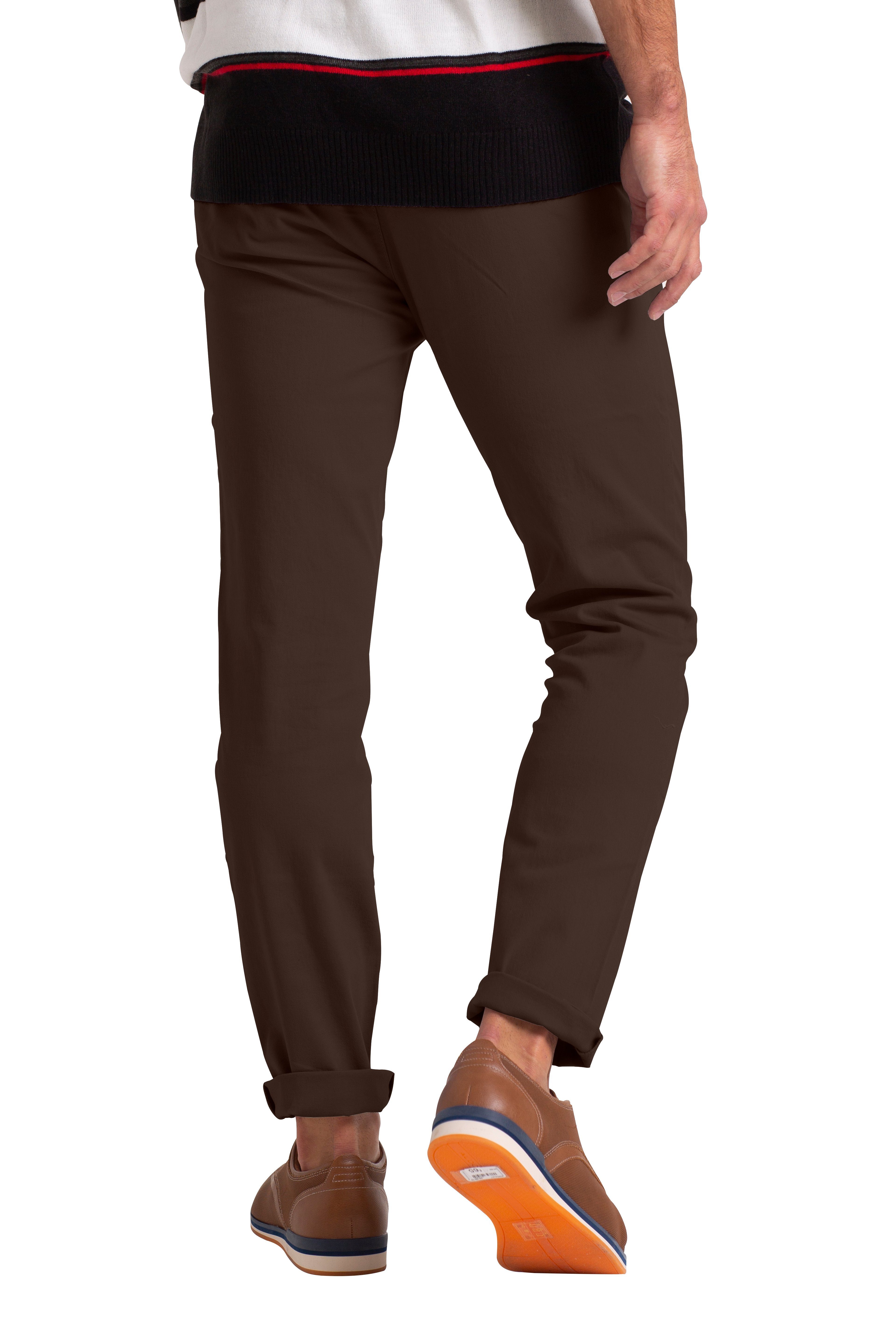 BlauerHafen Chinohose Slim-Fit-Chinos für Herren klassischer Stretch-Chinohose Hose
