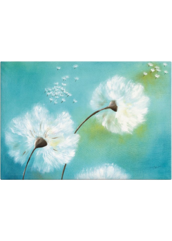 Leinwandbild mit Pusteblumen