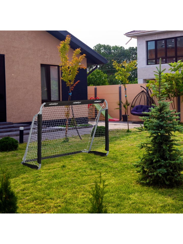 relaxdays Fußballtor Garten in Grau/Schwarz günstig kaufen onesize