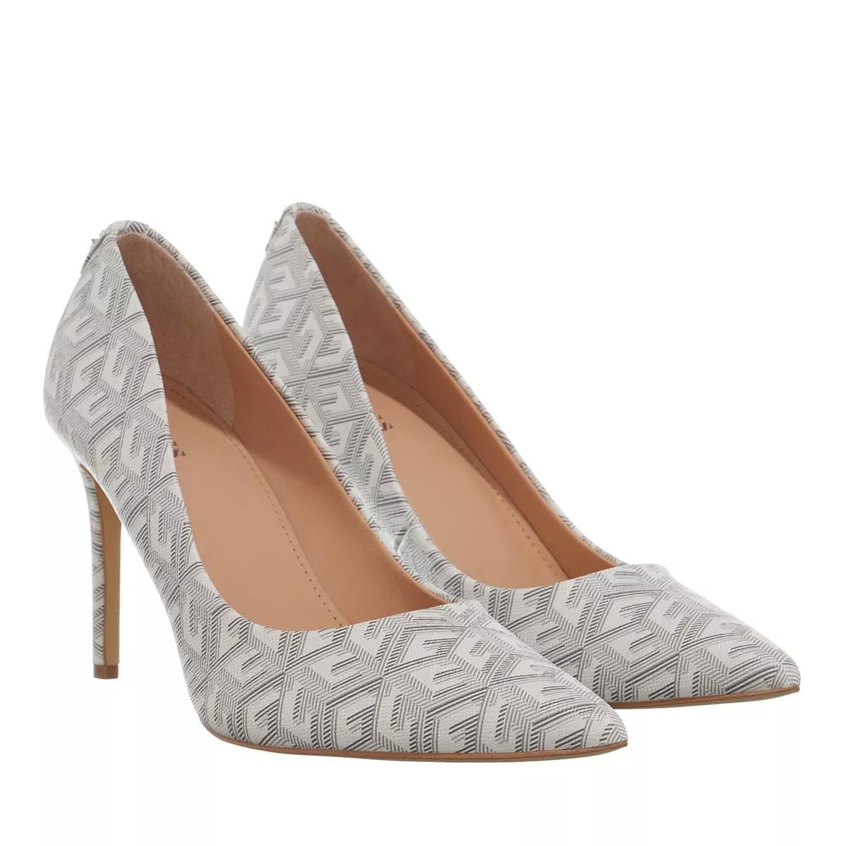 GUESS Modische Pumps weiss Pumps Piera, Weiss-Grau