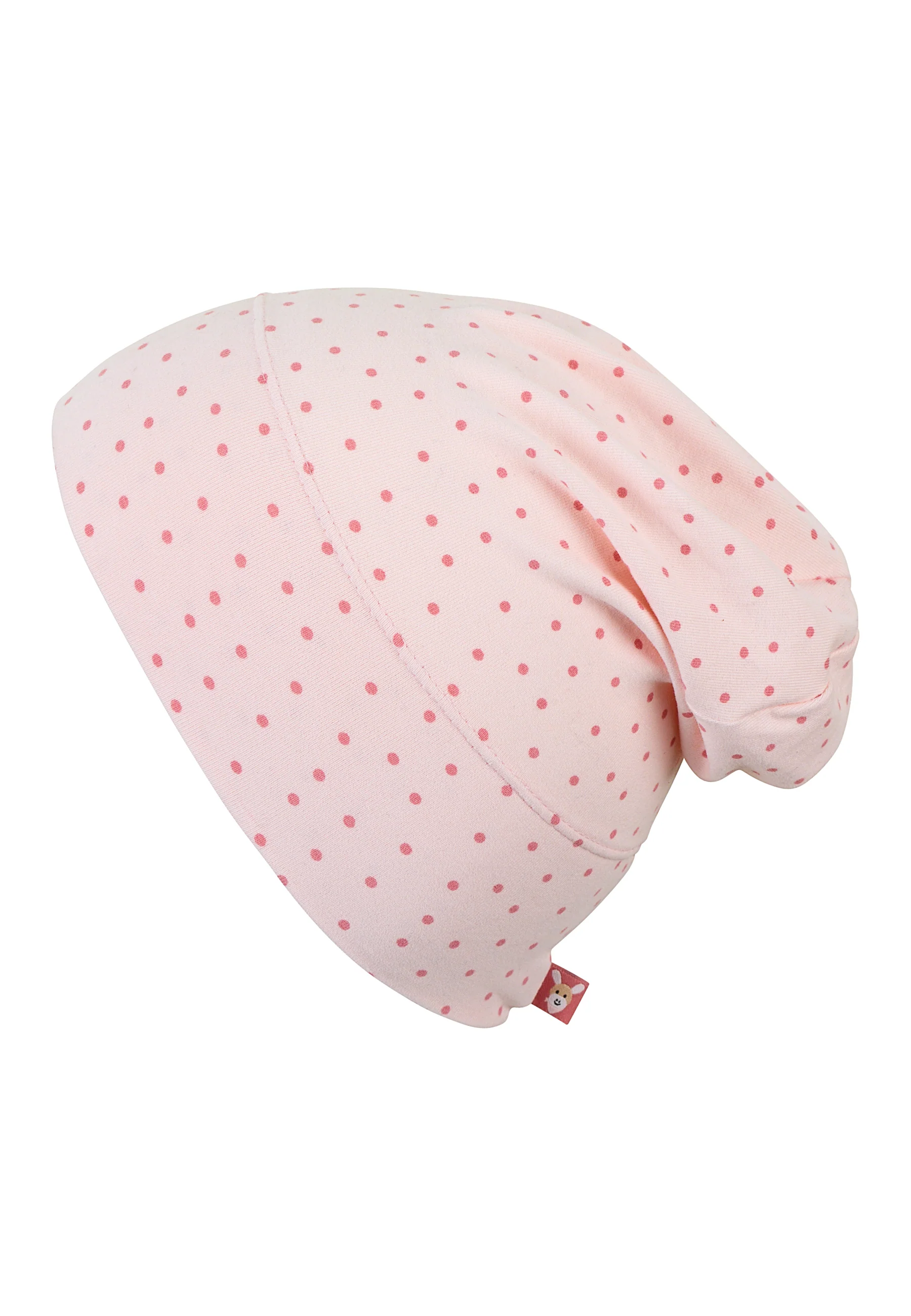GOTS Slouch-Beanie aus Single Jersey (Bio) in Rosa