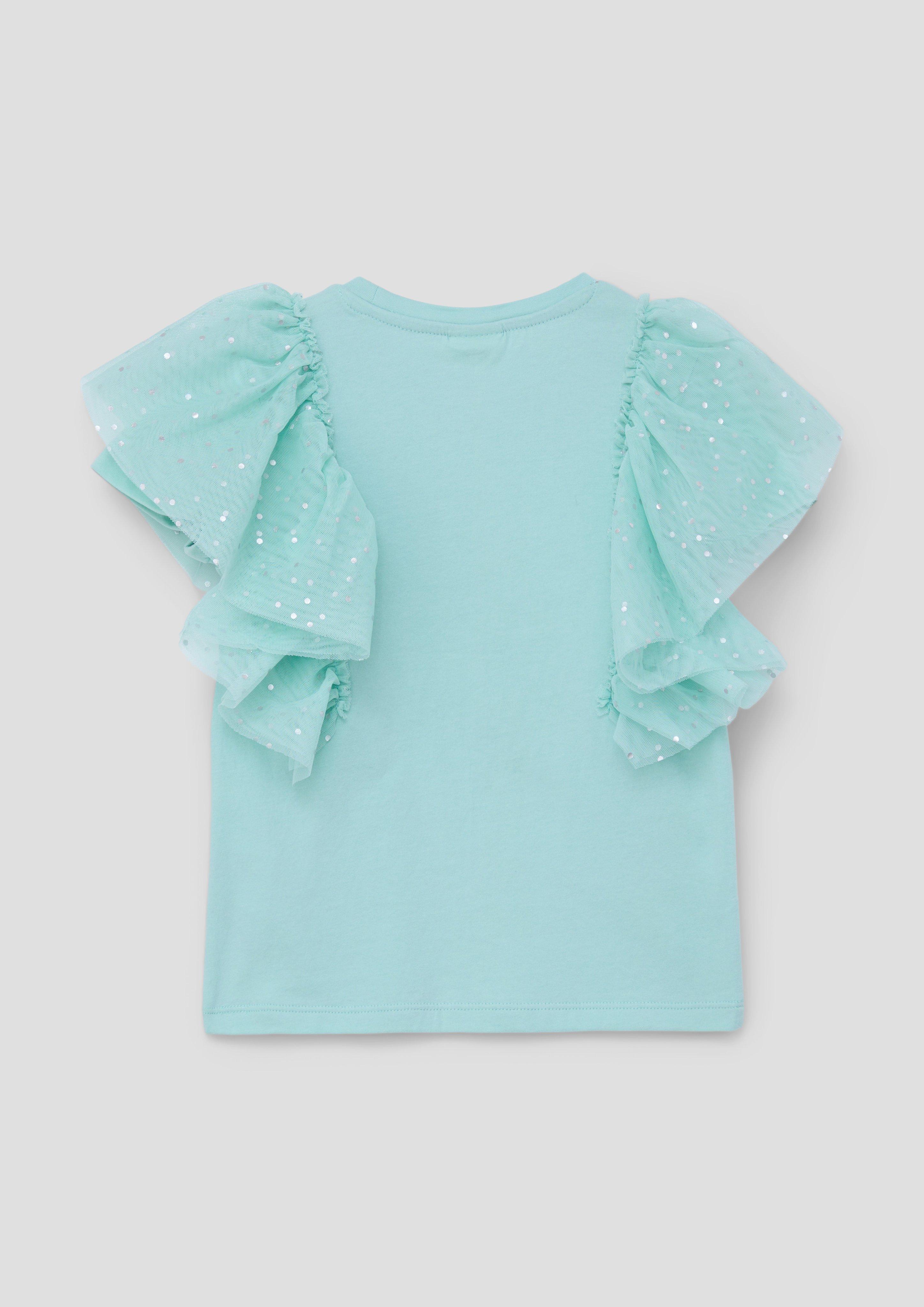 Baumwollshirt mit Volants  2145591-6068