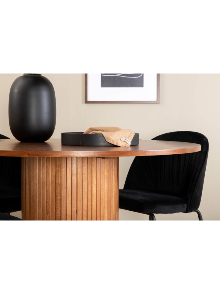 ebuy24 Essgruppe Bianca 20 Schwarz 110 x 110 cm günstig kaufen onesize