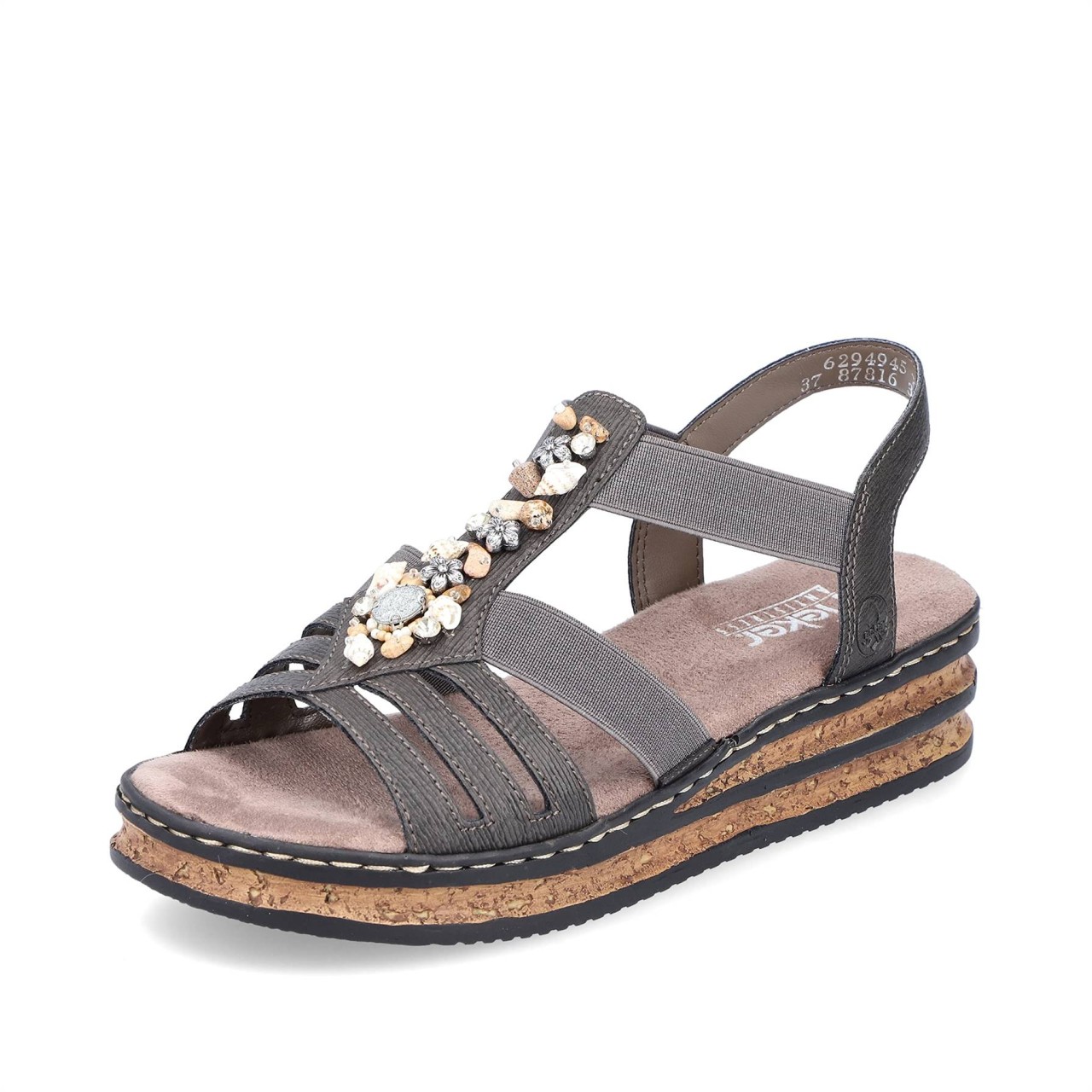 RIEKER Komfort Sandalen braun FSK Damen Sandalen