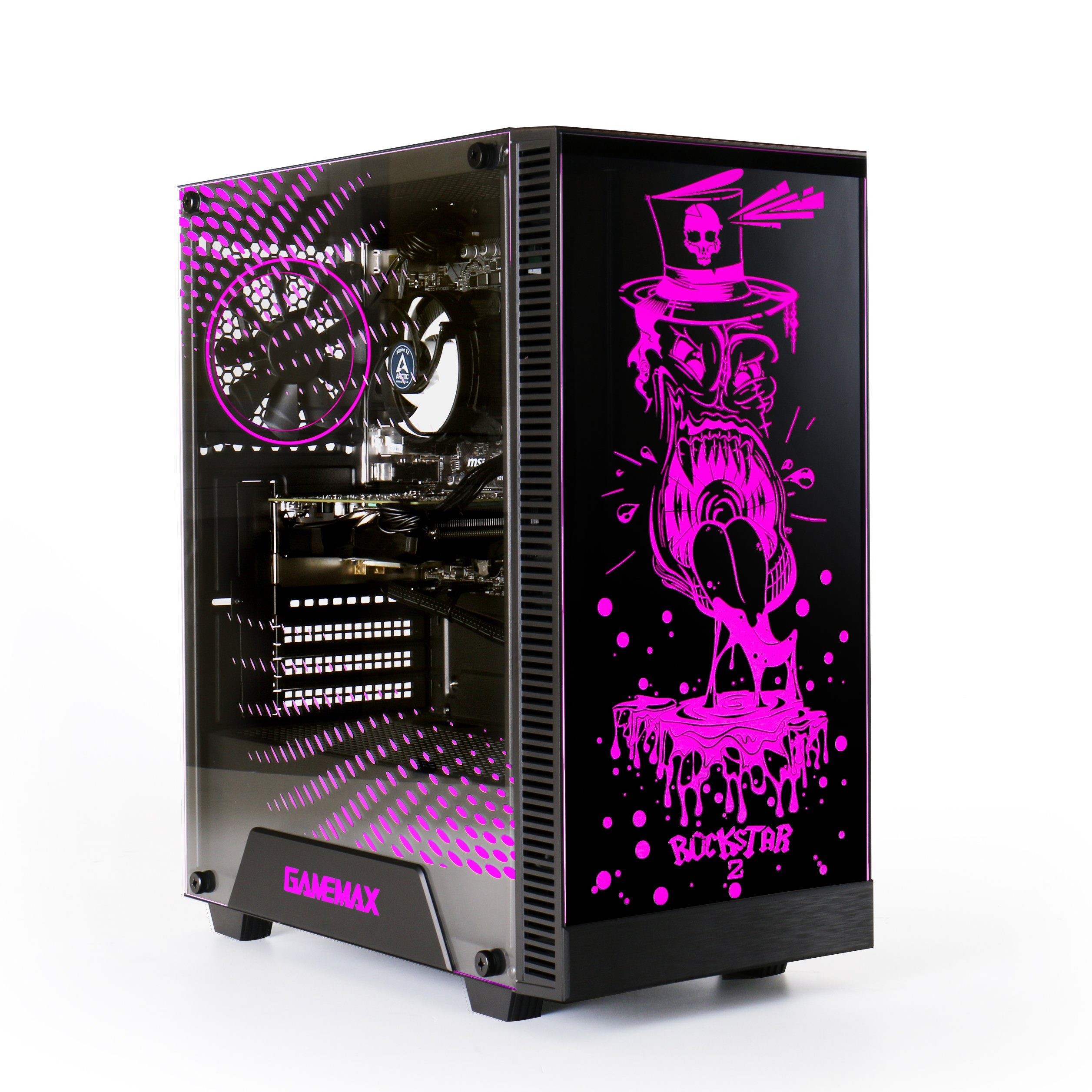 Hyrican Rockstar SET02339, Gaming-Headset, Mauspad und Full HD Webcam Gaming-PC-Komplettsystem (23,6