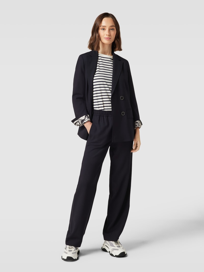 Blazer mit Reverskragen in marineblau