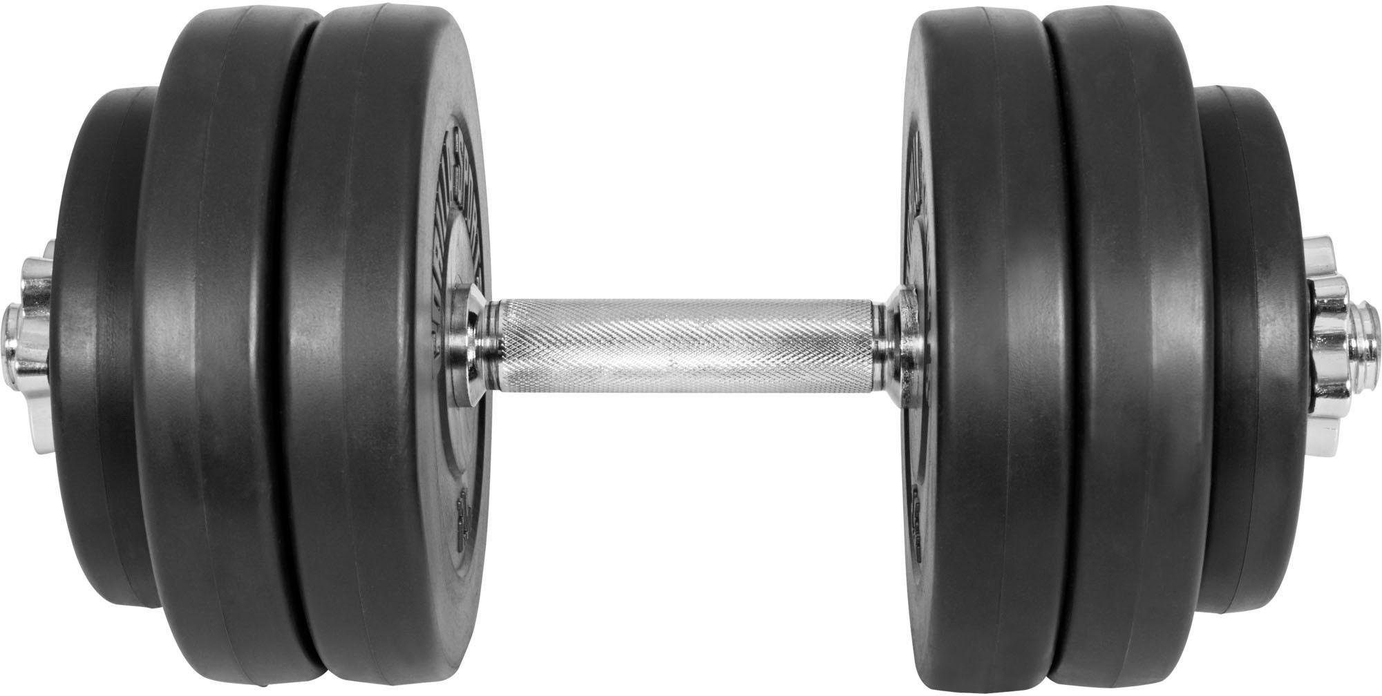 GORILLA SPORTS Kurzhantel Kurzhantelset Kunststoff 30 kg, (Spar-Set, mit Kurzhantelstangen)