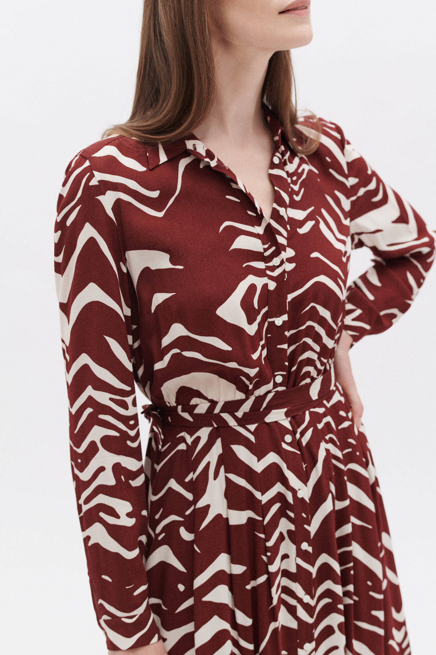 Robe rlilie bordeaux femme