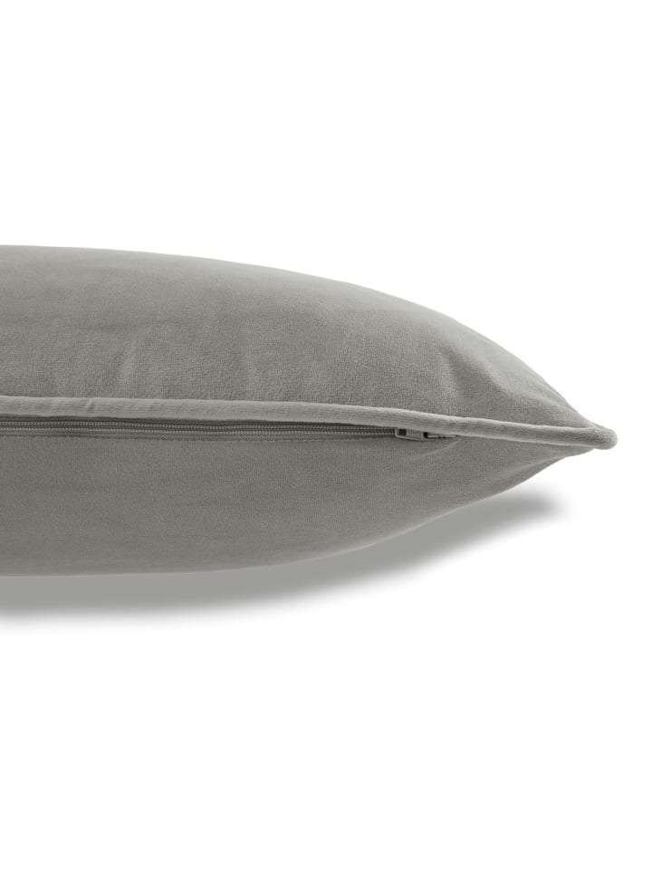 Tom Tailor TT Kissenhülle 2er Set VelvetSignature 45 x 45 cm in Grau günstig kaufen 45 x 45 cm
