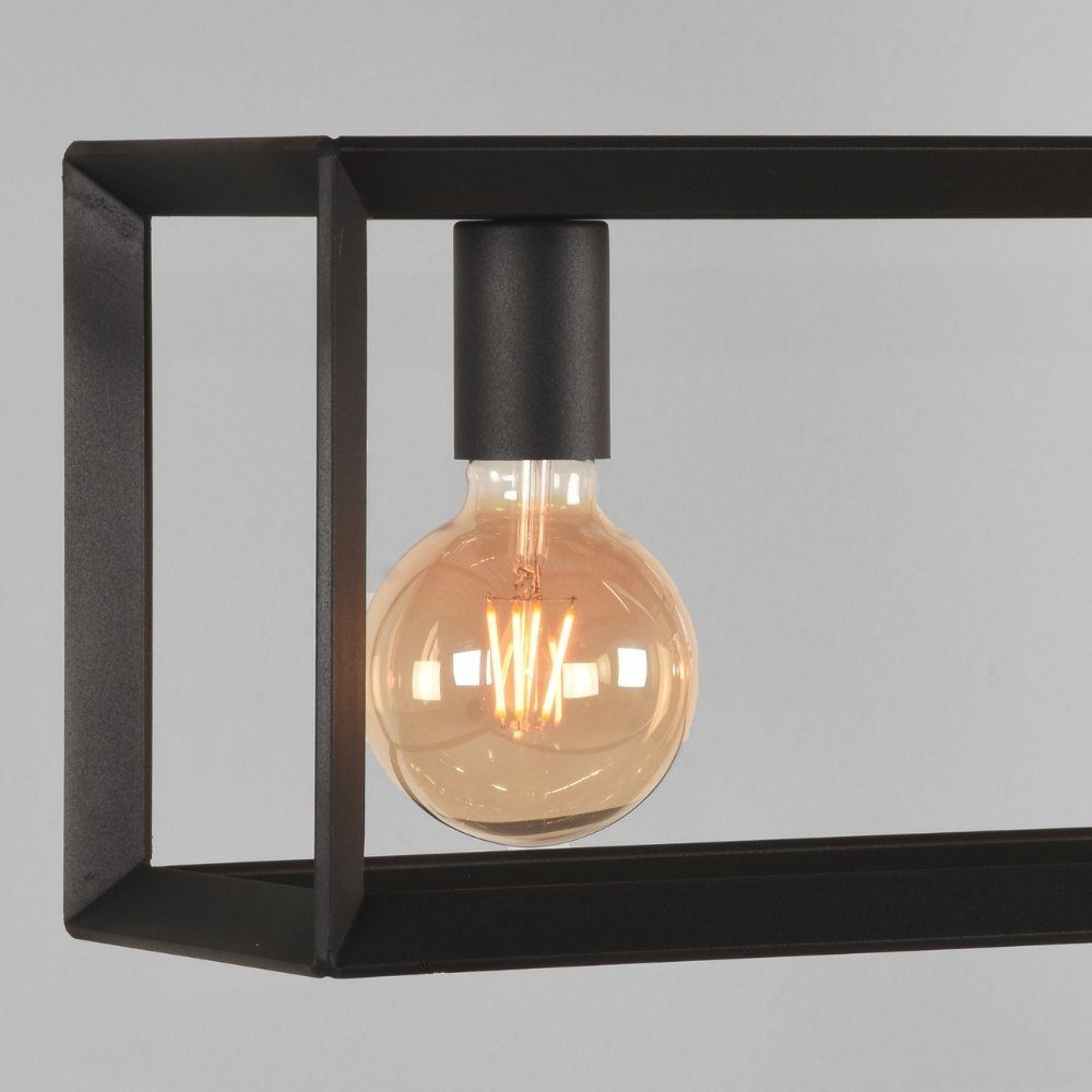 famlights Hängeleuchte, Pendelleuchte Liva in Schwarz aus Metall E27 5-flammig, keine Angabe, Leuchtmittel enthalten: Nein, warmweiss, Hängeleuchte, Pendellampe, Pendelleuchte