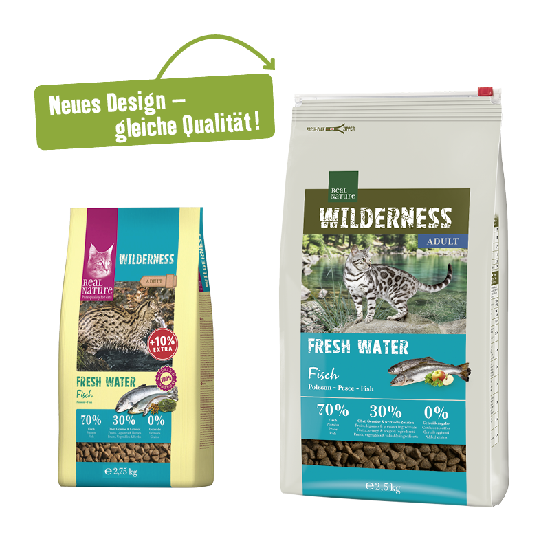 REAL NATURE Trockenfutter REAL NATURE WILDERNESS Adult Fresh Water Fisch 2,5 kg