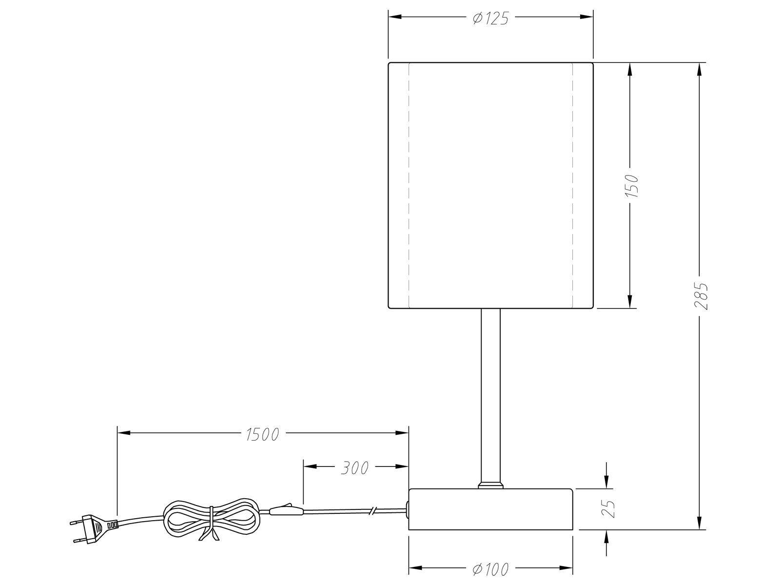 meineWunschleuchte LED Nachttischlampe, Dimmfunktion, LED wechselbar, Warmweiß, klein-e ausgefallen-e Design-er Lampe dimmbar für Fensterbank, H: 28cm