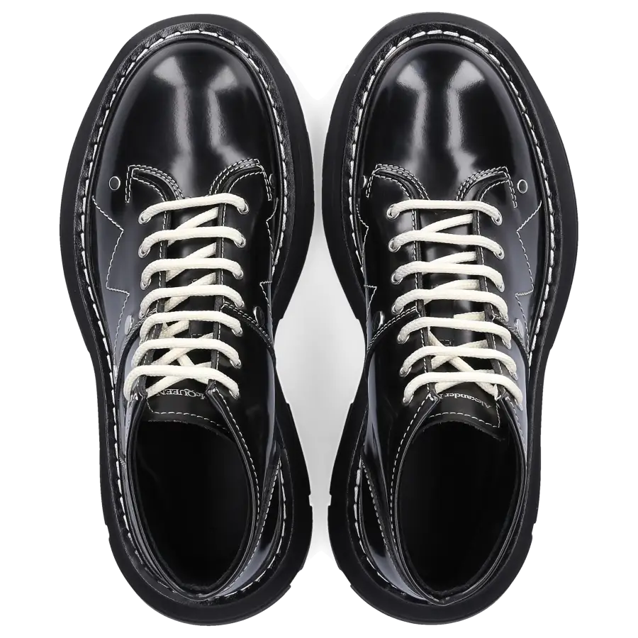 Alexander McQueen - Stiefeletten WHQSG Kalbsleder - schwarz