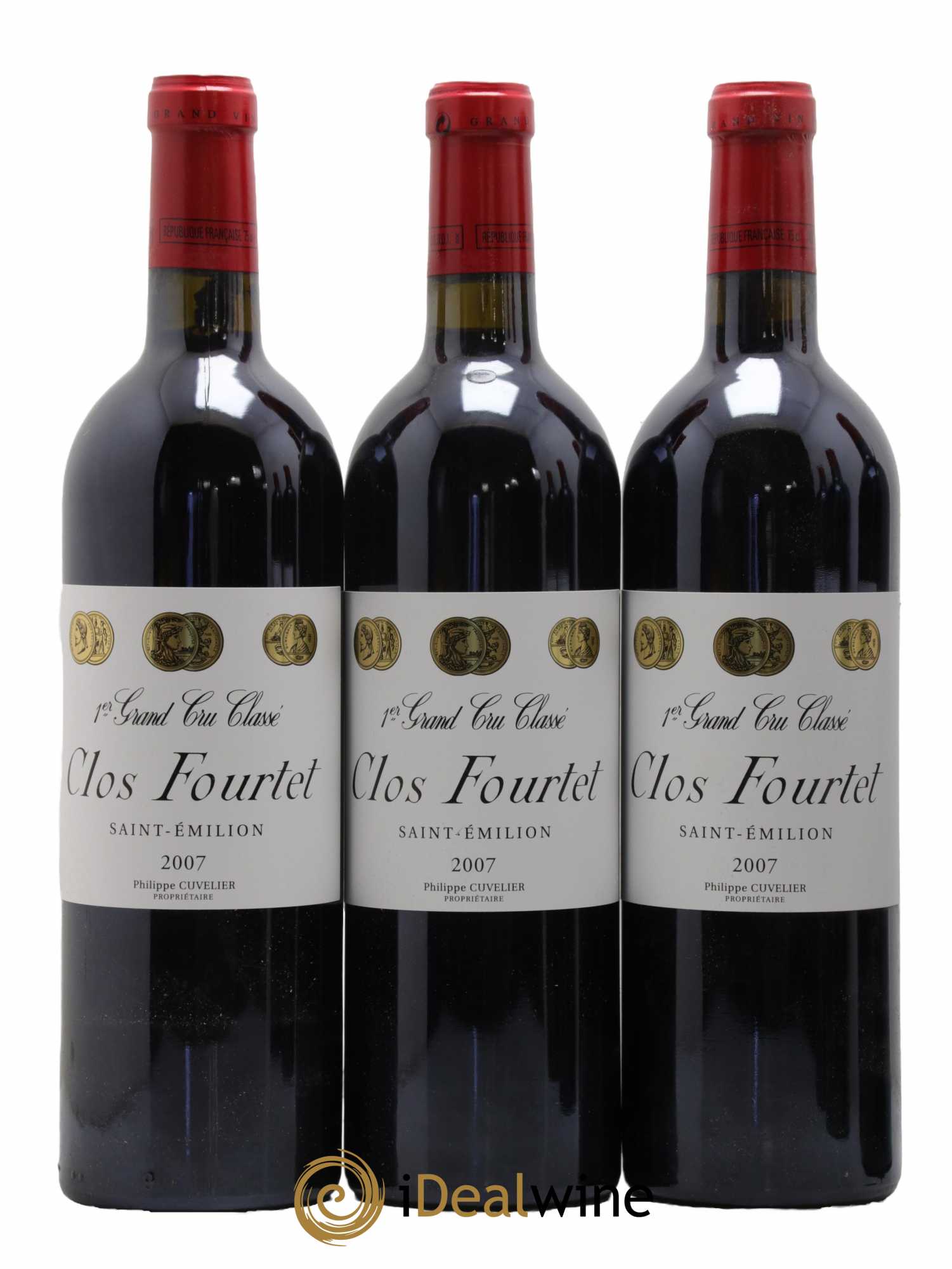 Clos Fourtet 1er Grand Cru Classé B  2007 - Lot de 6 Bouteilles