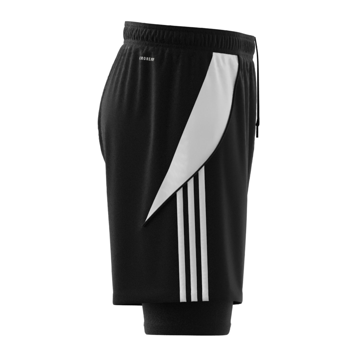 adidas Tiro 24 2in1 Short Schwarz Weiss