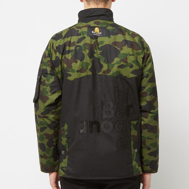 A Bathing Ape x Barbour 1st Camo International Rain Jacket green