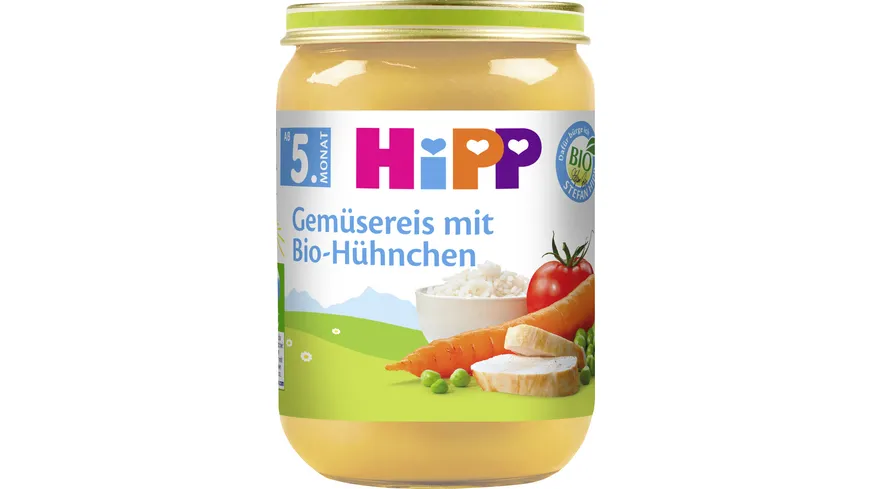 HiPP Menüs: Gemüsereis mit Bio-Hühnchen 190 g 190 g