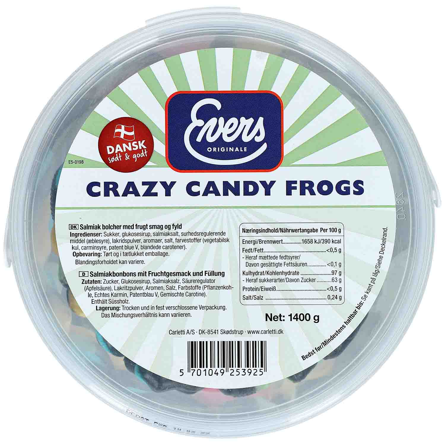 Evers Crazy Candy Frogs 1,4kg