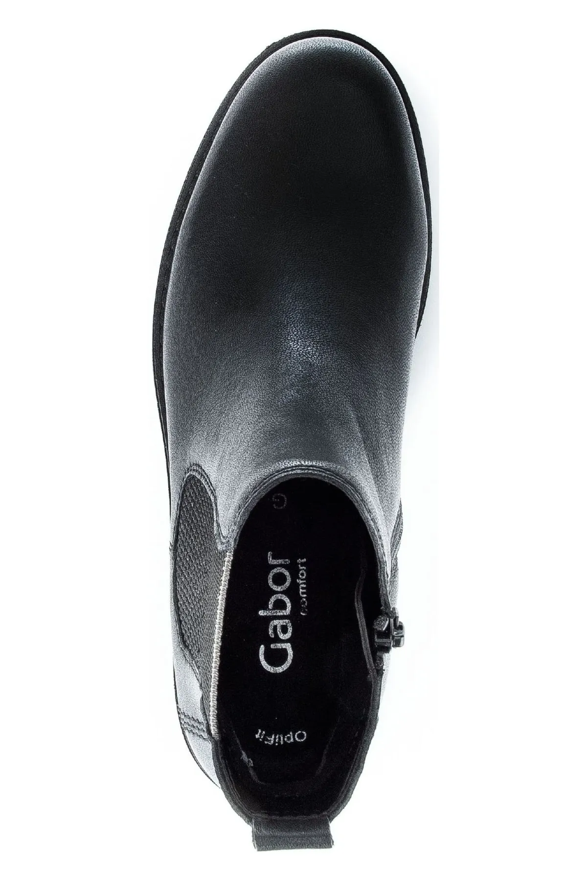 GABOR  Stiefelette - Schwarz - Flacher Absatz