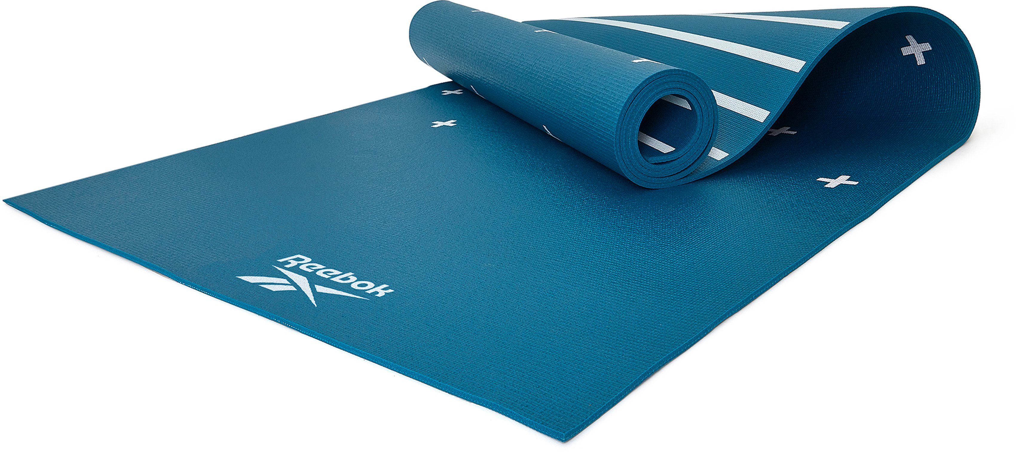 Reebok Yogamatte Reebok Yogamatte mit Streifen- beidseitig, rutschfest