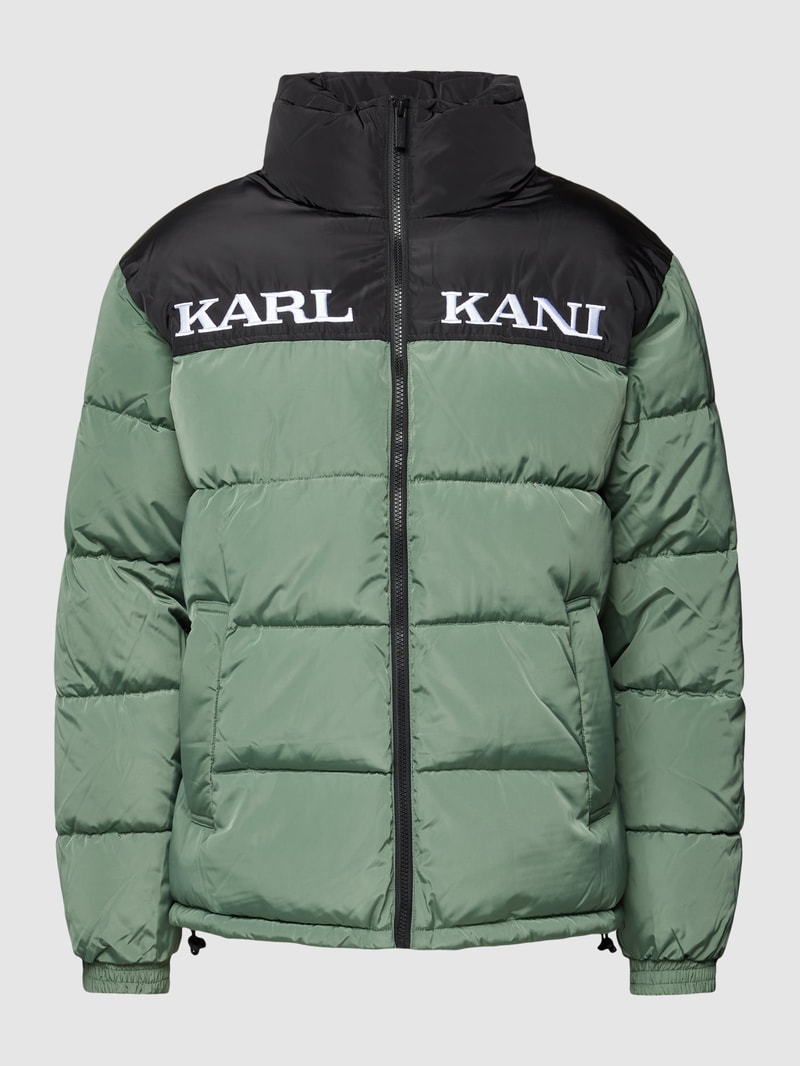 Steppjacke mit Label-Stitching Modell 'Retro Essential' in bottle