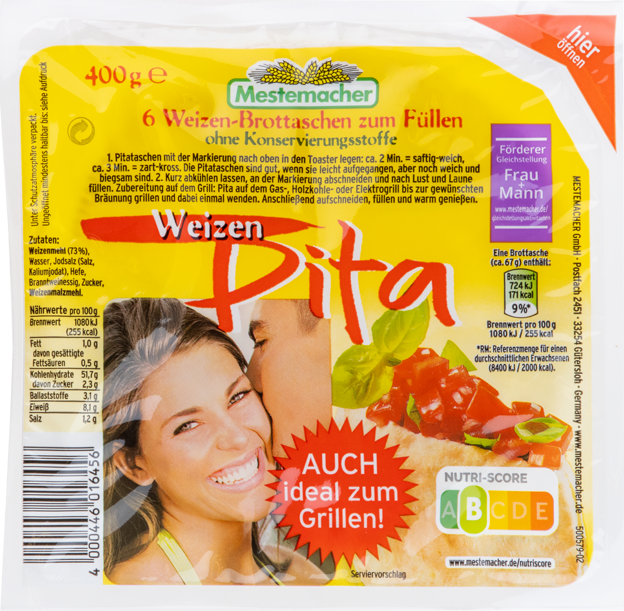 Mestemacher Pita Weizen