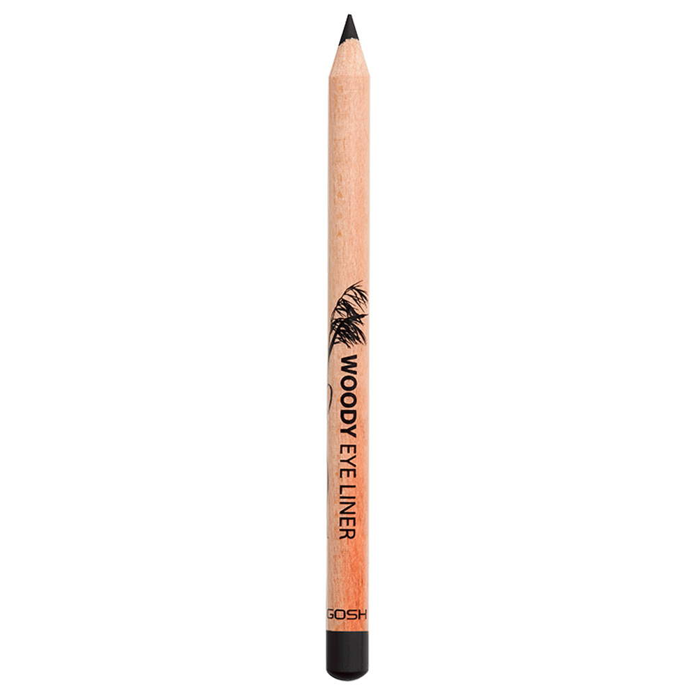 gosh copenhagen Woody Eye Liner Crayon eyeliner en bois naturel, couleur intense, longue tenue