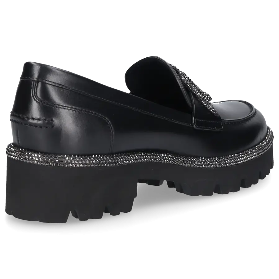 Rene Caovilla - Loafer MORGANA Kalbsleder - schwarz