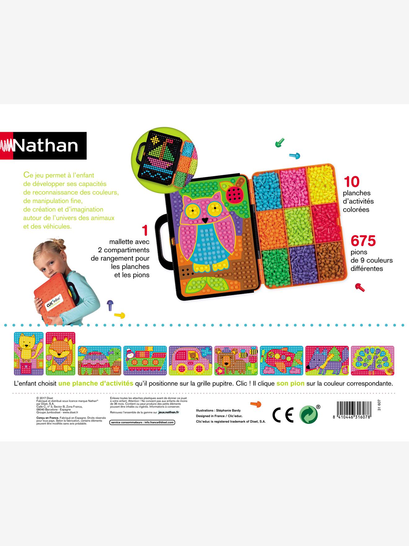 Clic educ mosaïques NATHAN blanc
