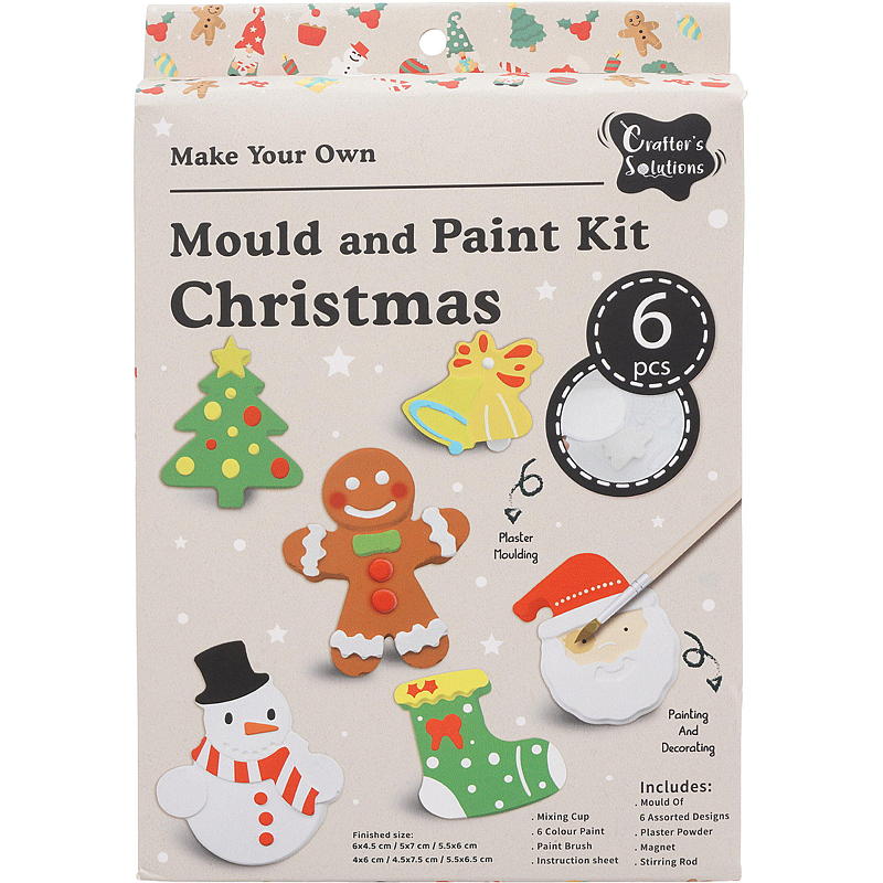 Home Hobbysett gips/male m/magnet 6 figurer