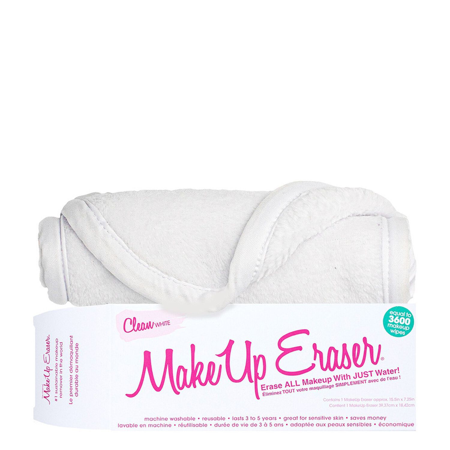 Make Up Eraser Clean White Serviette Démaquillante Réutilisable