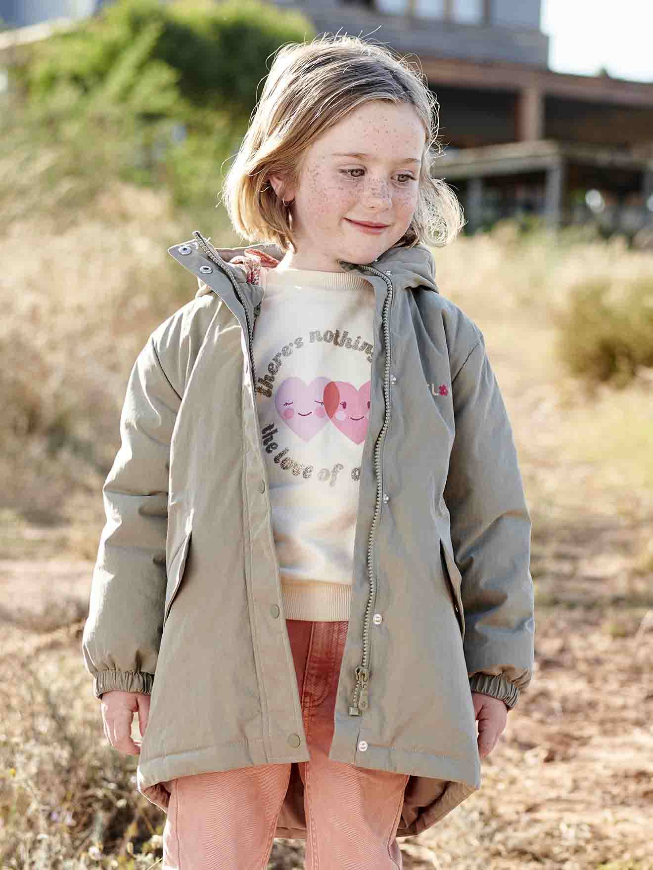 Vertbaudet Mädchen 3-in-1-Jacke mit Recycling-Polyester - rosa