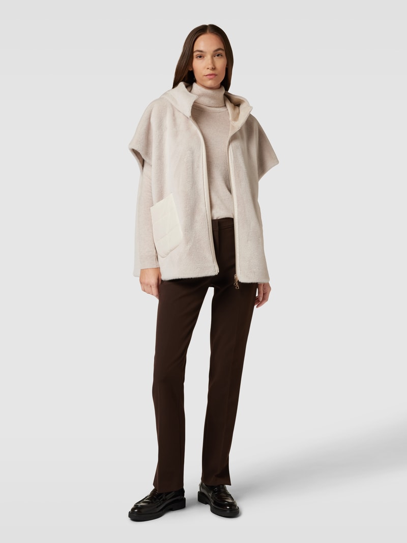 Jacke mit Kunstfell in offwhite