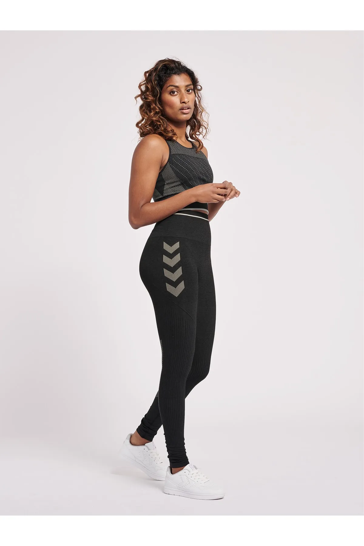 hummel  Sport-Leggings - Schwarz - Mittlerer Bund